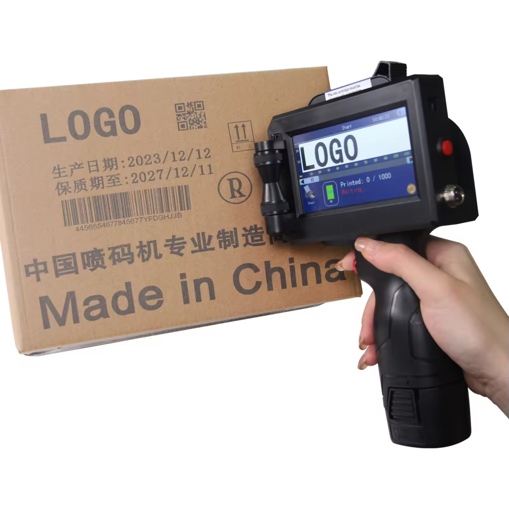 Portable Inkjet Printer 2 12.7mm handheld inkjet printer printing date codes and labels on metal plastic carton and glass surfaces